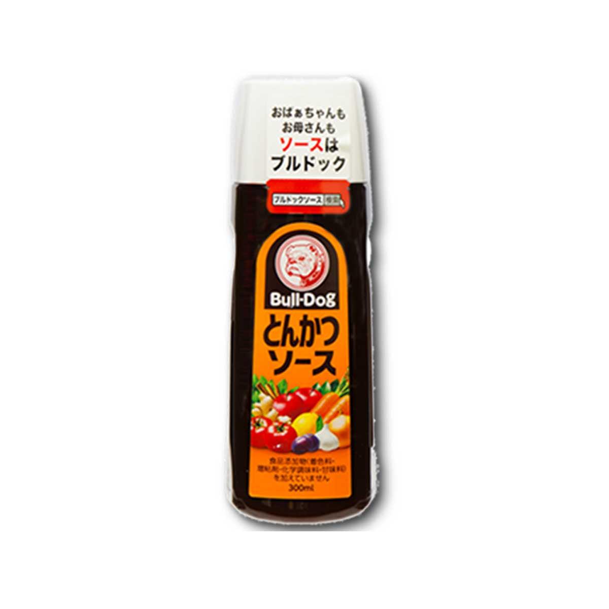 BULL-DOG porkchop sauce, dark brown condiment bottle, 300 mL