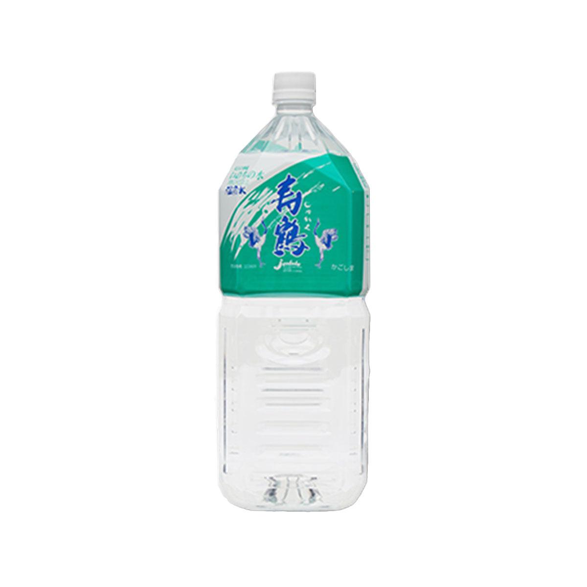 JYUKAKU thermal spring water 2L bottle, clear plastic with white cap and turquoise label