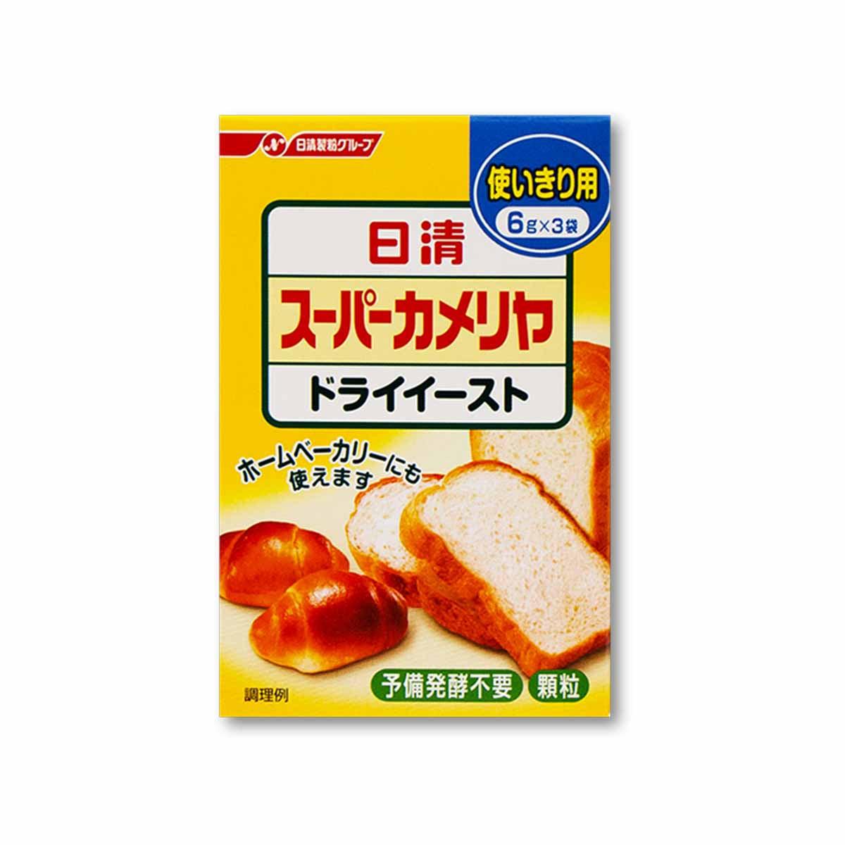 Dry yeast package in a small box with Japanese labeling