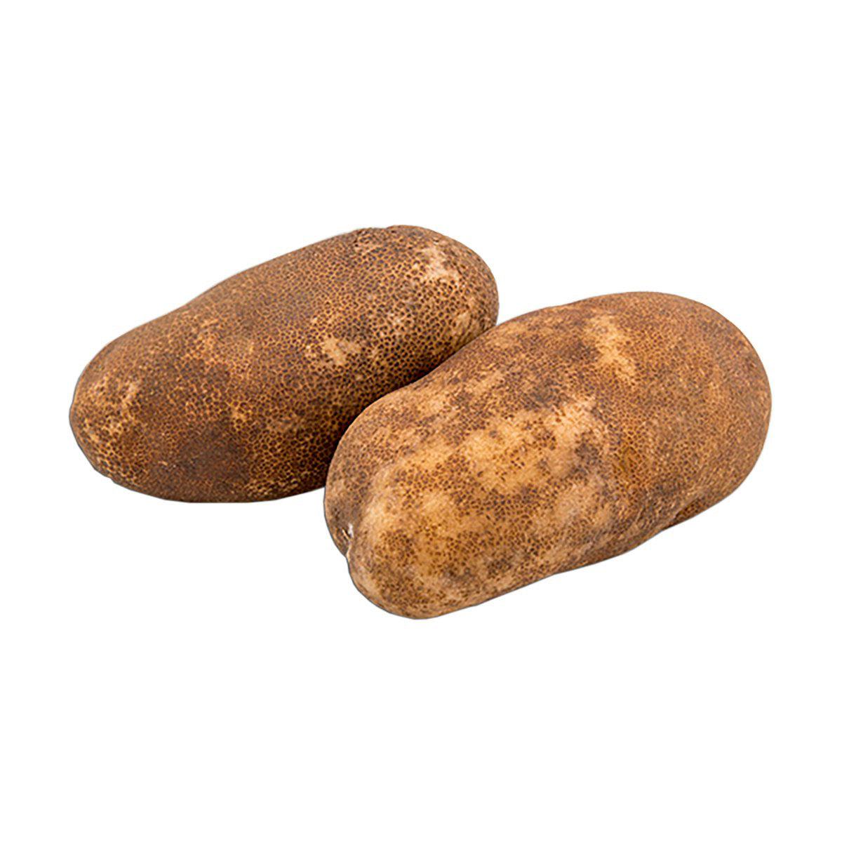 Baking potatoes (500g), two oval brown tubers
